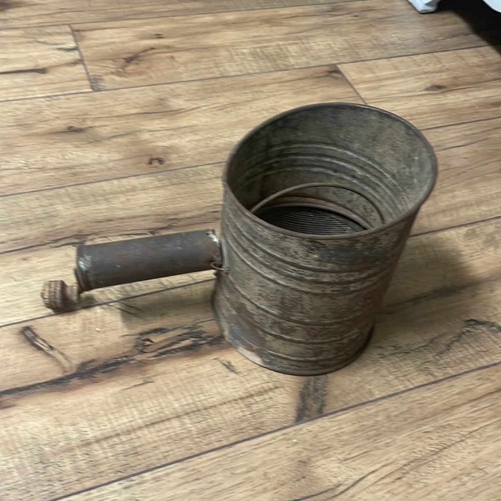 vintage flour sifter